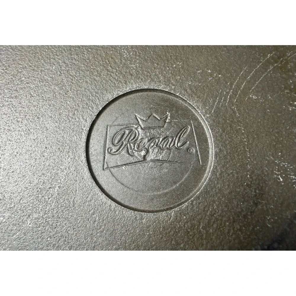 Vintage Regal Cast Aluminum Dutch Oven Pot with Lid Silver Grey Round Stockpot